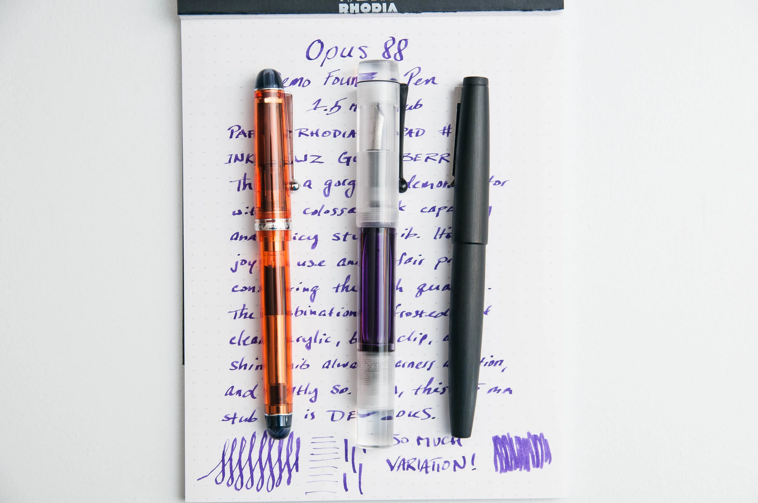 Opus 88 Demonstrator with 1.5mm Stub Nib Review — The Pen Addict